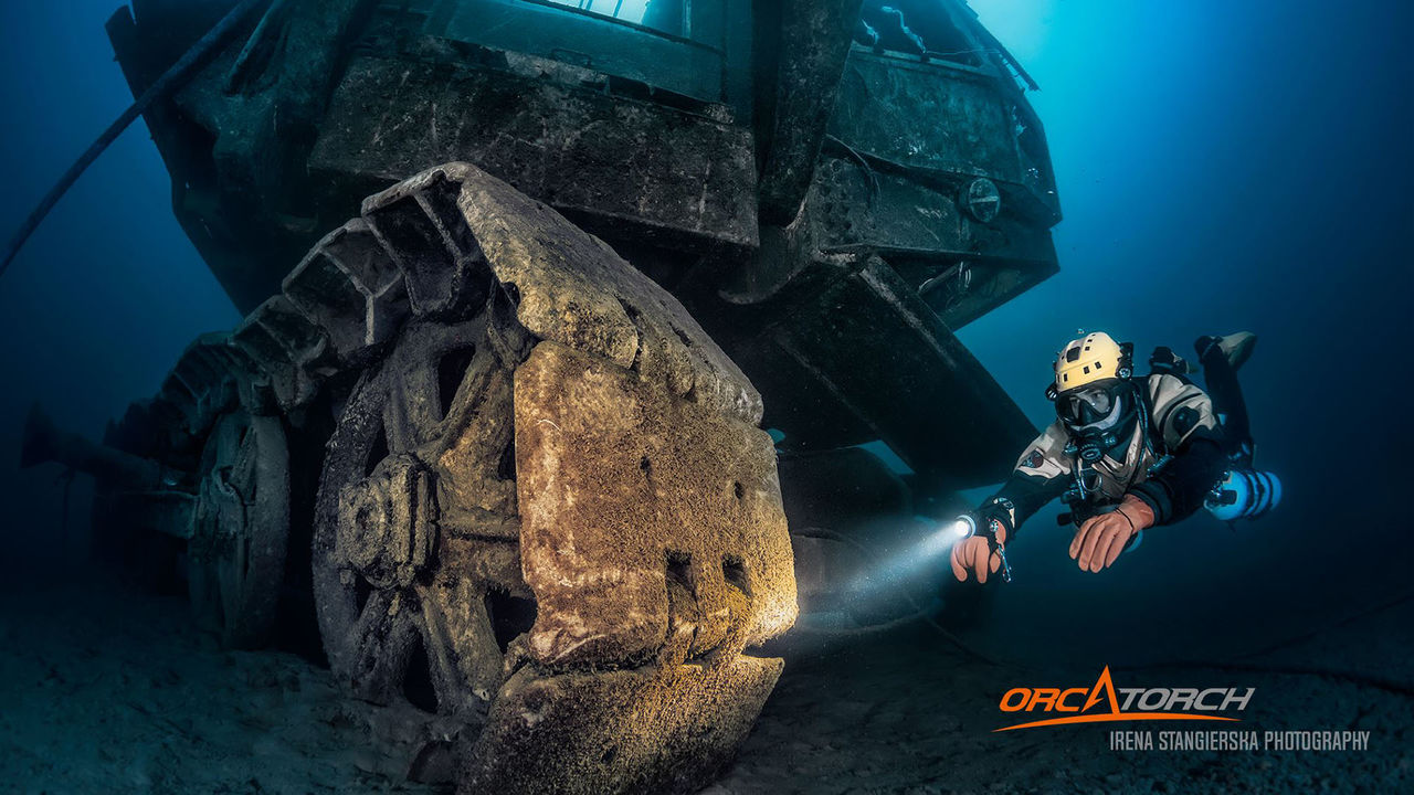 洞穴潛水照（zhào）明，水下探險（xiǎn）燈，分體式潛水電筒 