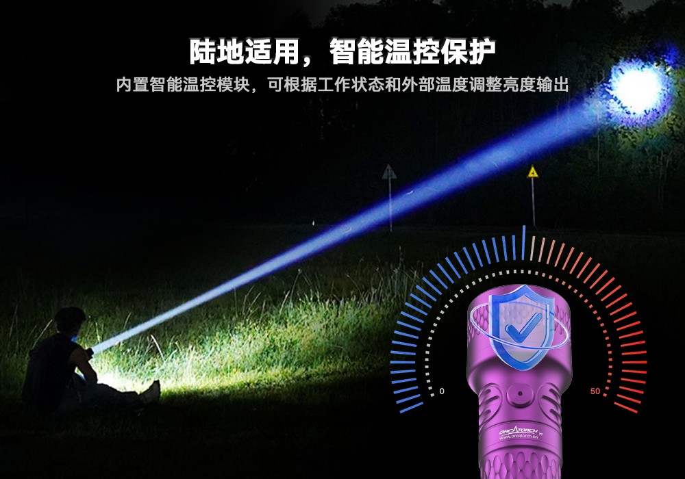 木瓜视频OrcaTorch，木瓜视频 X7潛水手電筒，2025新款潛水手電筒，水下照明燈，水下搜索燈，沉船照明燈，潛水燈
