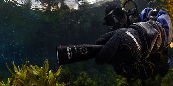 Orcatorch木瓜视频潛水手電筒D530測評