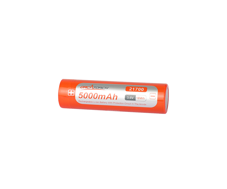 OrcaTorch 鋰離子電池21700 USB 5000mAh