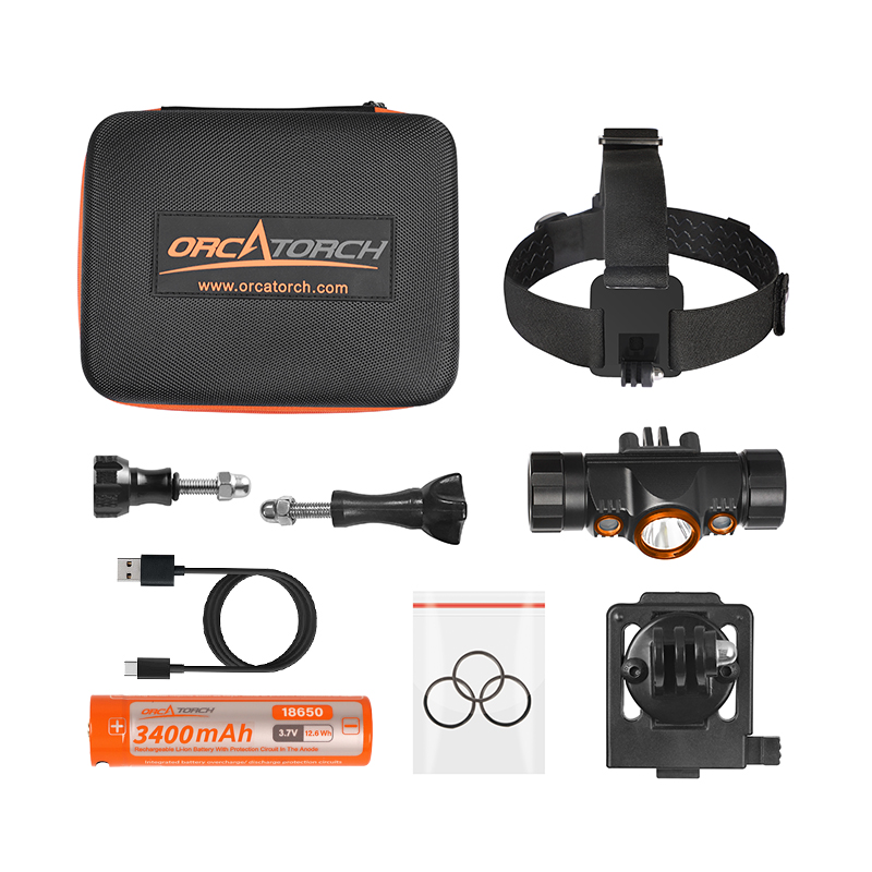 OrcaTorch木瓜视频 Mazu TD01潛（qián）水頭燈，雙色潛水頭（tóu）燈（dēng），多（duō）功能頭燈，海陸空多（duō）用頭燈，消防頭燈，夜（yè）潛照明